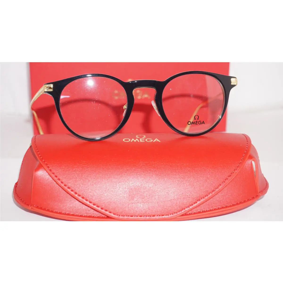 Eyeglasses Gold Black Palladium OM5038 005 46 22 145 by Omega