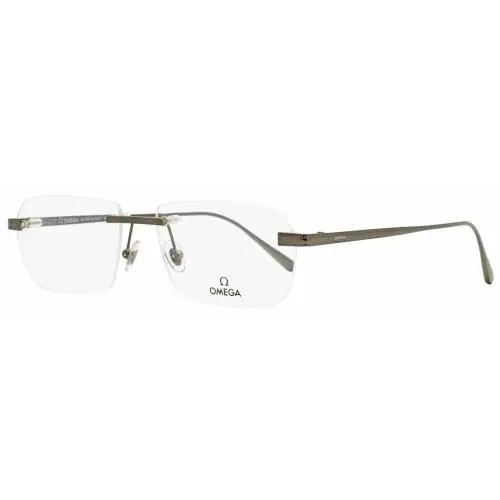 Omega Rimless Eyeglasses OM5015H 008 Gunmetal 56mm