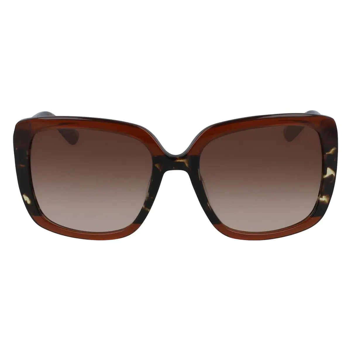 Anne Klein AK7066 Sunglasses Mocha Tortoise Brown Gradient 55