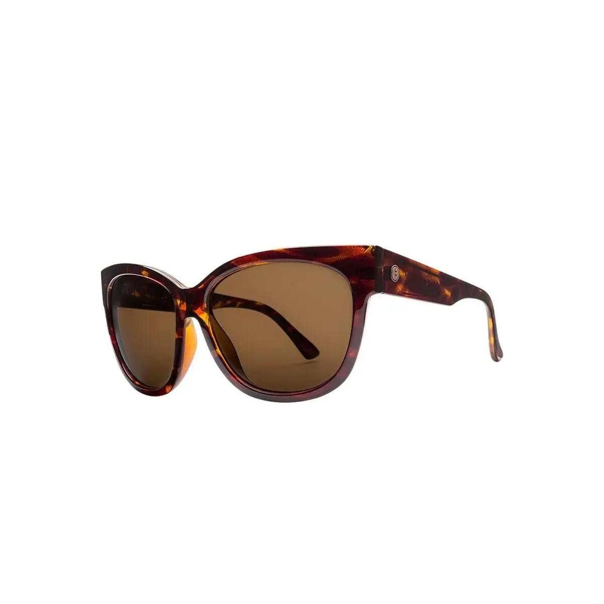 Electric Men`s Danger Cat Polarized Sunglasses Medium Gloss Tortoise