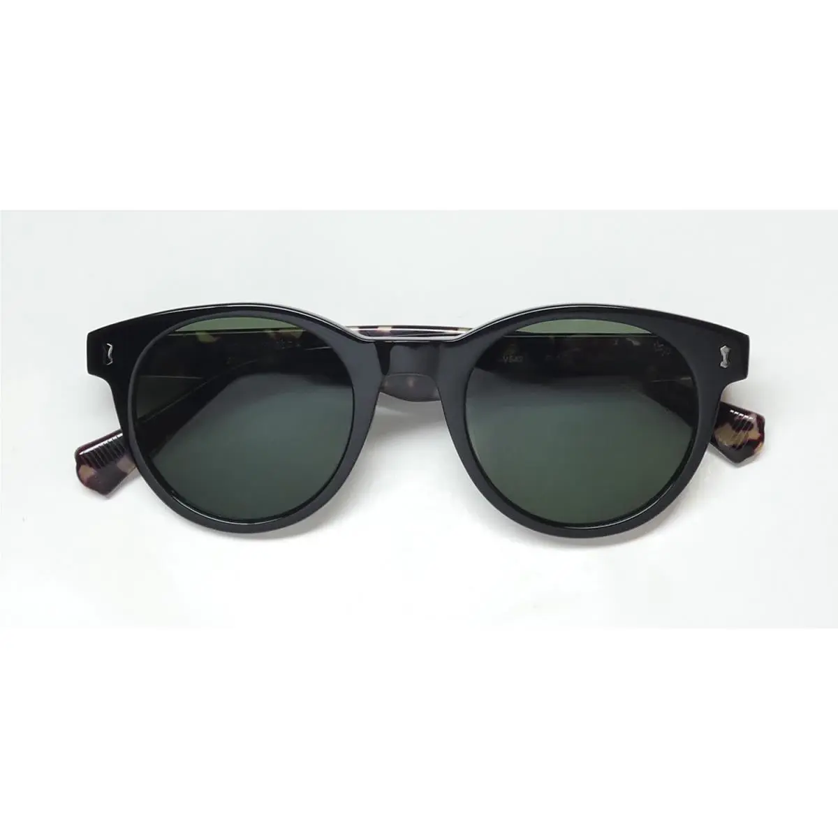John Varvatos sunglasses - V542 - Black / Tortoise / Silver, Frame: Black, Lens: Blue