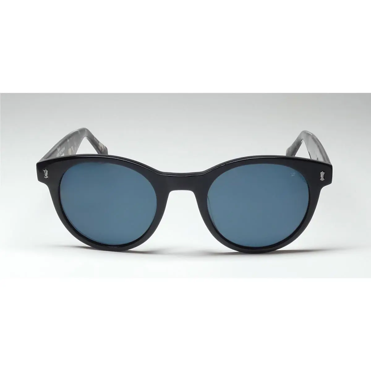 John Varvatos sunglasses - V542 - Black / Tortoise / Silver, Frame: Black, Lens: Blue