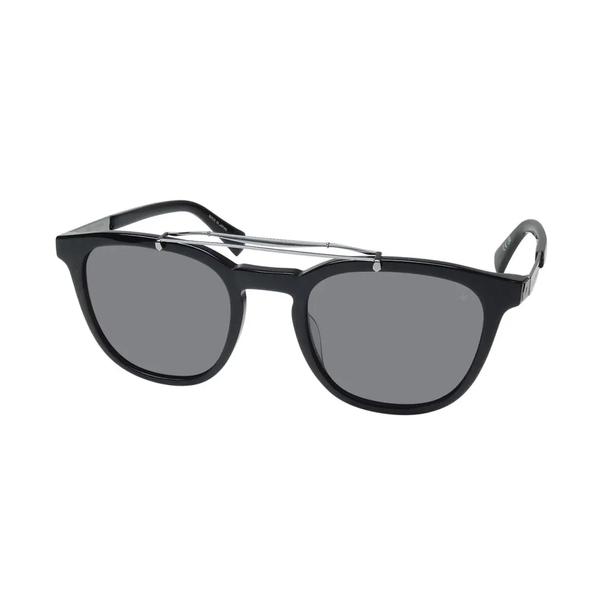 John Varvatos SJV565 Sunglasses Metal Plastic Black/silver Japan 52-22-145
