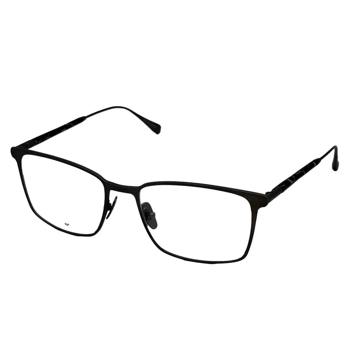 John Varvatos Rectangle Men MT Gunmetal Titanium Metal Eyewear Frame V179. 56mm