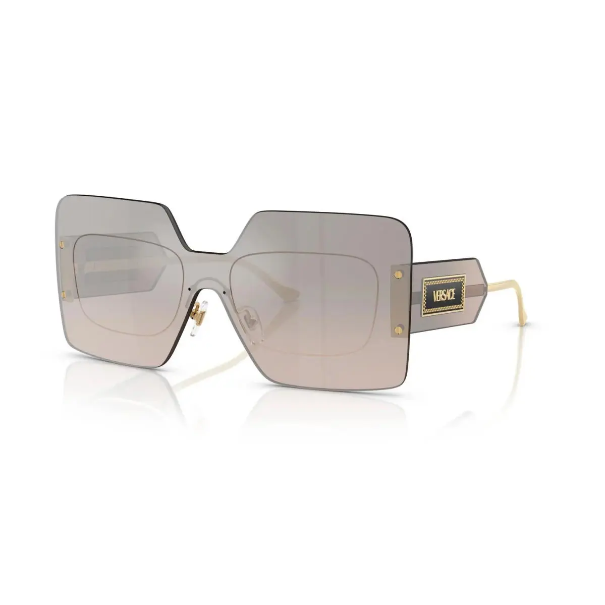 Versace VE 2277 Gold/brown Grad Grey Mirror Silver 10026I Sunglasses