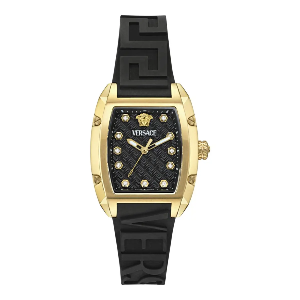 Versace Womens Gold 36mm Strap Fashion Watch