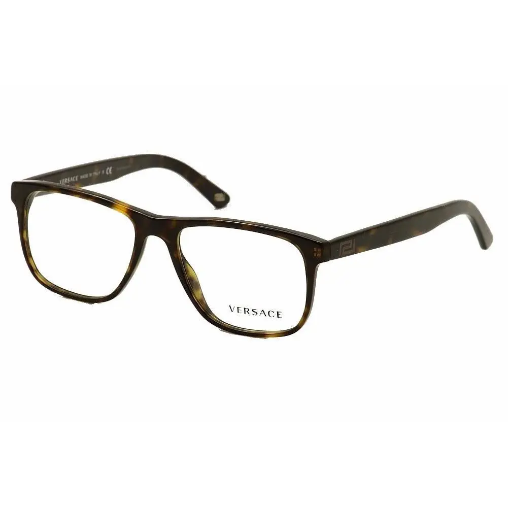 Versace Eyeglasses VE3162 108 52mm Havana / Demo Lens