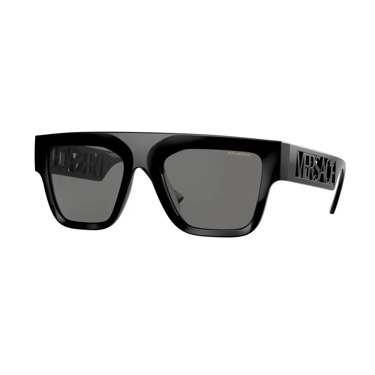 Versace Rock Icons VE 4430U Black/dark Grey Polarized GB1/81 Sunglasses