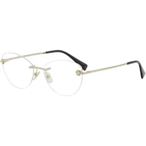 Versace Eyeglasses VE1248B 1252 54mm Pale Gold / Demo Lens
