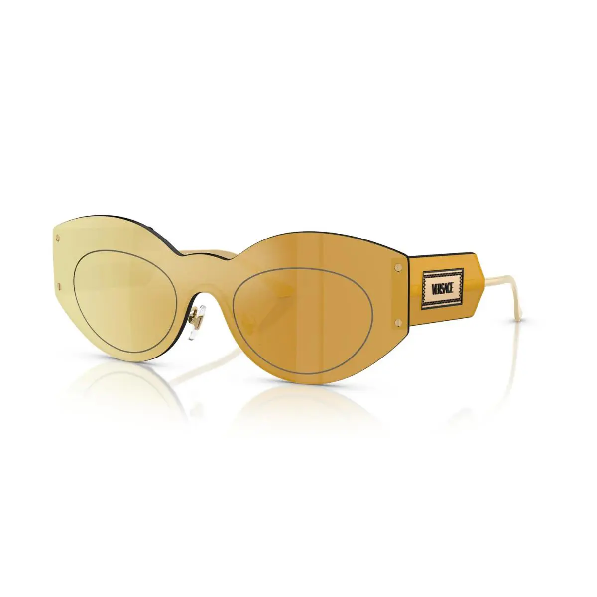 Versace VE 2276 Gold/brown Mirror Gold 10027P Sunglasses