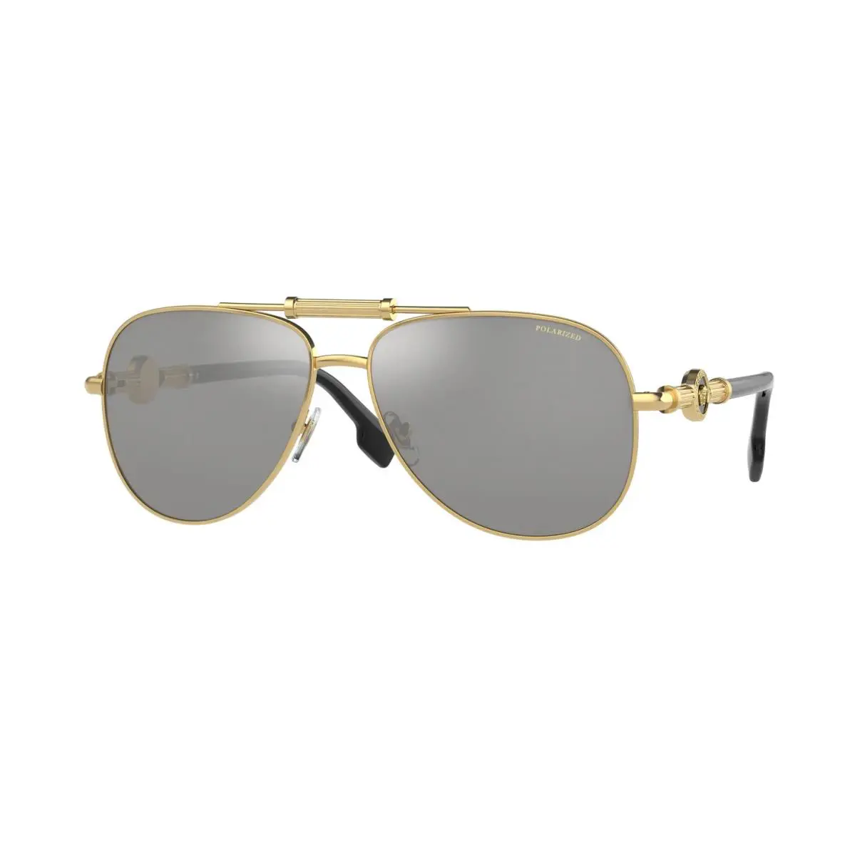 Versace VE 2236 Gold/grey Mirror Silver Polarized 1002/Z3 Sunglasses