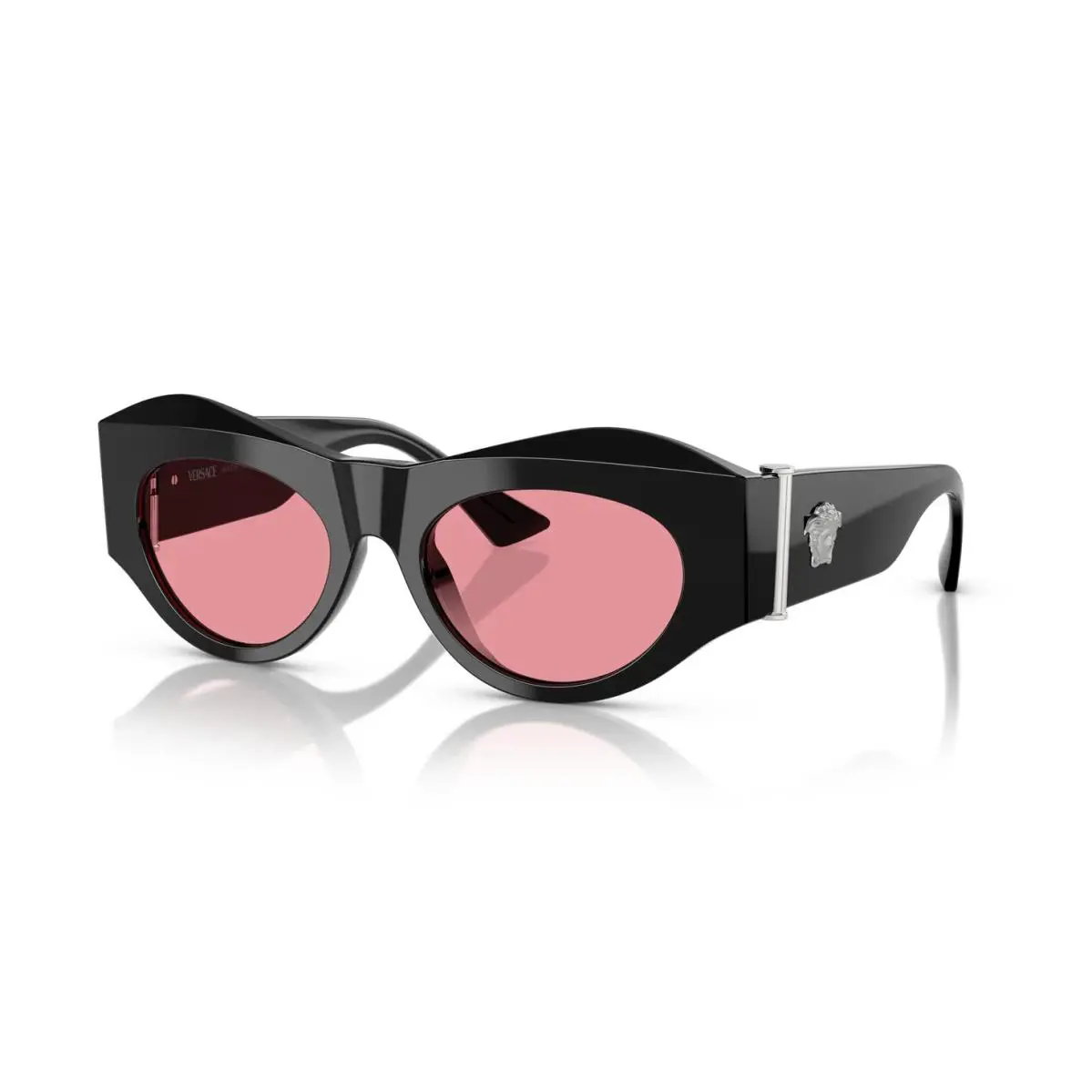 Versace VE 4477U Black and Silver/pink 532084 Sunglasses