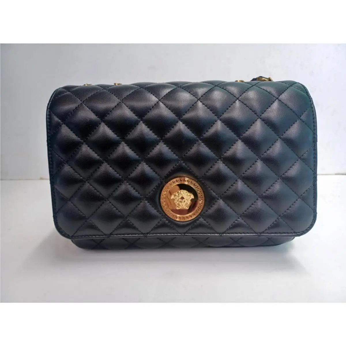 Versace Black Leather Handbag