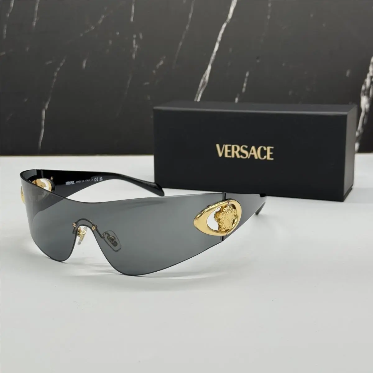 Versace VE2280 1002/87 Unisex Black Versace Sunglasses VE2280 100287