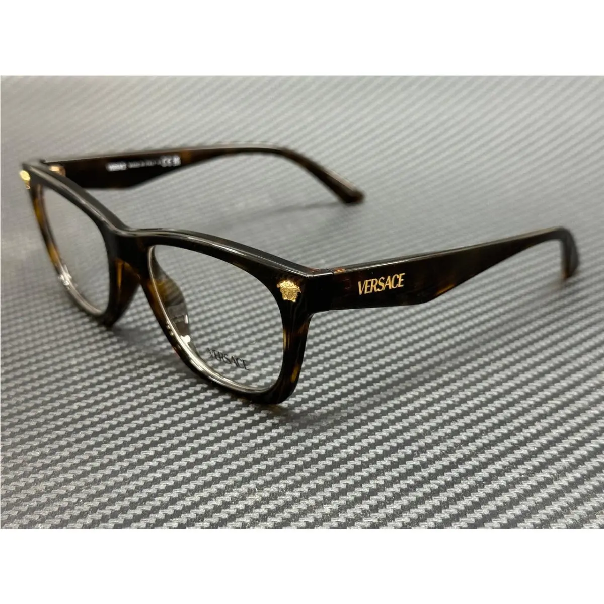 Versace VE3363U 108 Havana Brown Men`s 52 mm Eyeglasses