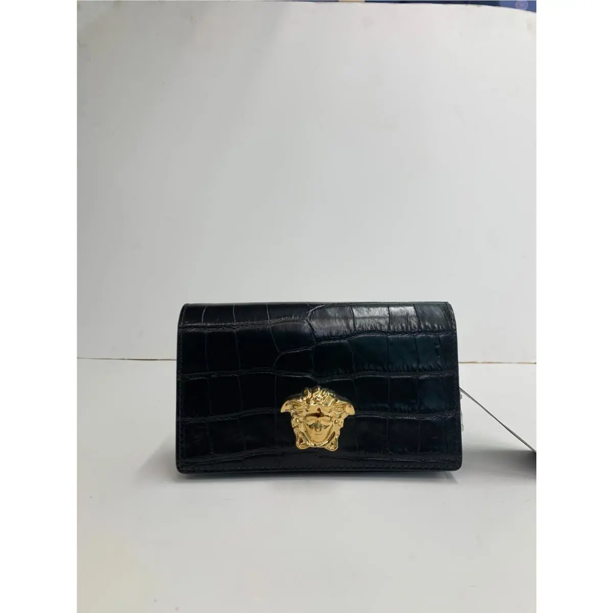 Versace Mini Chain Crossbody Calf Embossing Croc 1015573 1A08724 1B00V