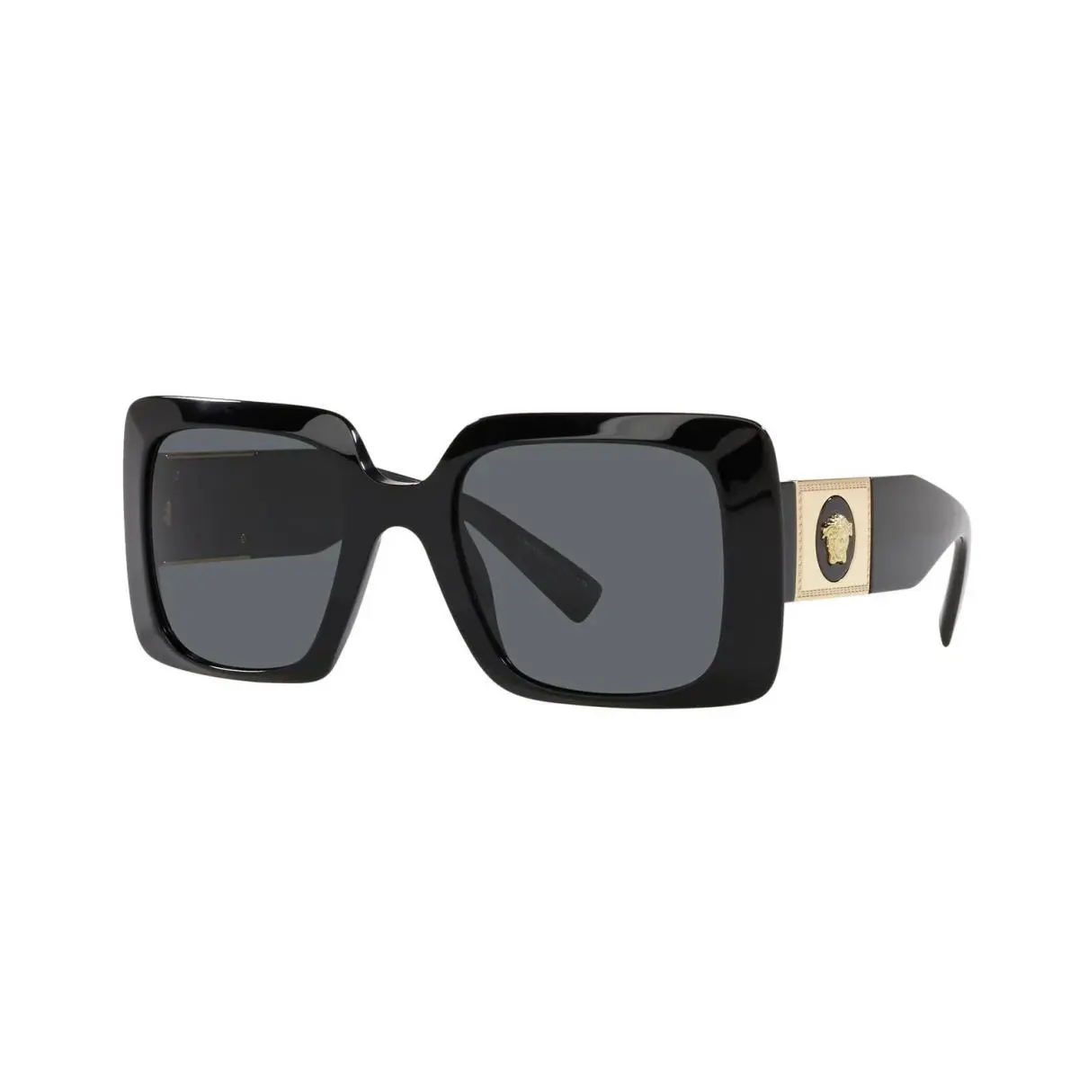 Versace Medusa Stud VE 4405 Black/dark Grey GB1/87 Sunglasses - Frame: Black, Lens: Dark Grey