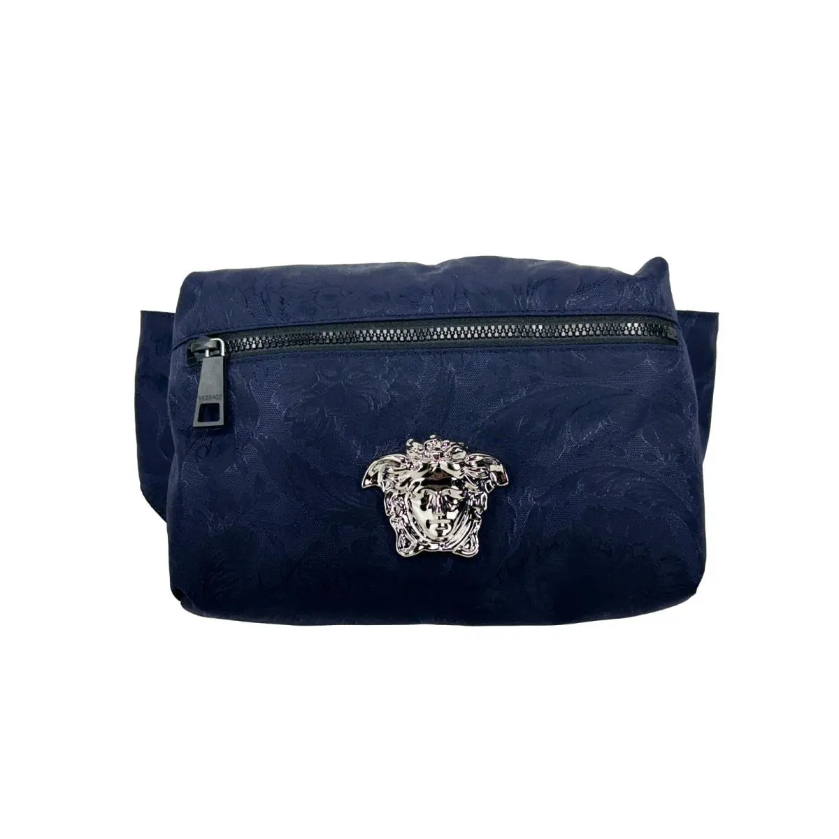 Versace Medusa Navy Nylon Belt Bag Waist Fanny Pack Purse