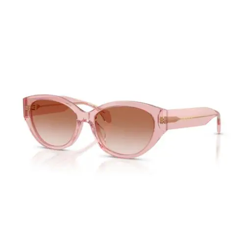 Versace VE4495D 543413 Peach Transparent / Pink Gradient Oval Women`s Sunglasses