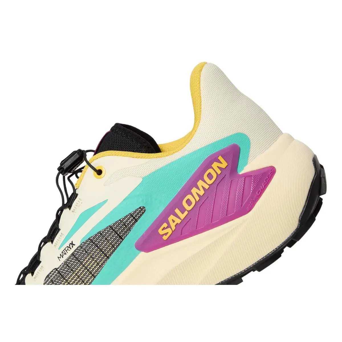 Salomon shoes - Transparent Yellow/Black/Willowherb 25