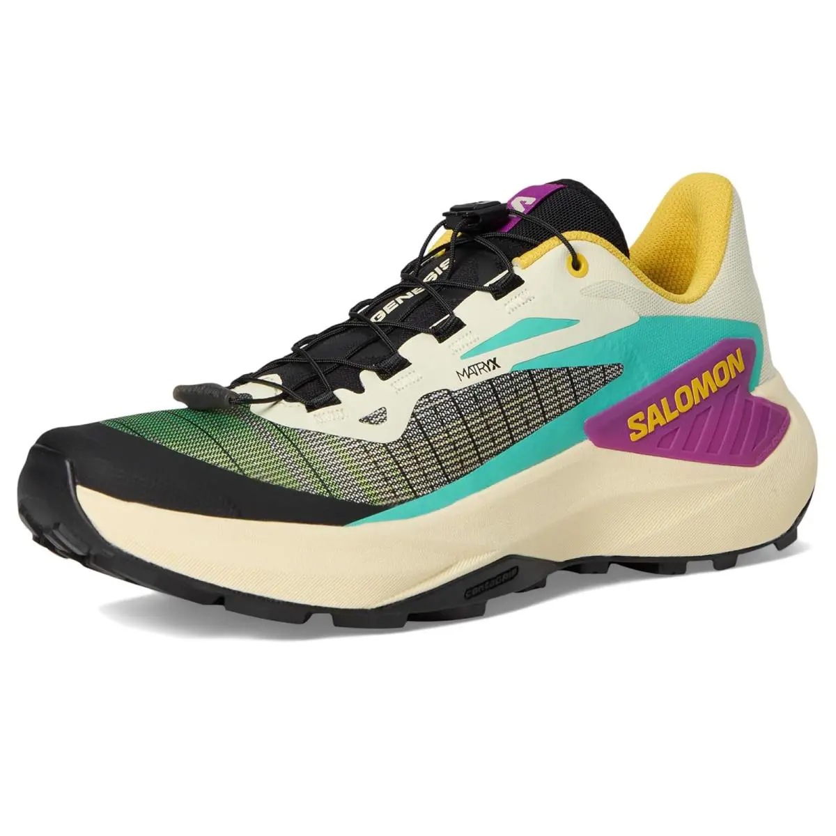Salomon shoes - Transparent Yellow/Black/Willowherb 26