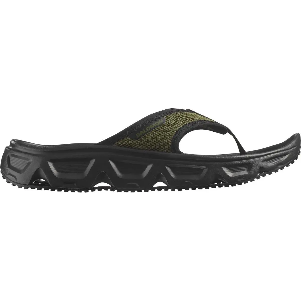 Salomon L47973800 Unisex RX Break Forces Olive Night/black Recovery Slippers