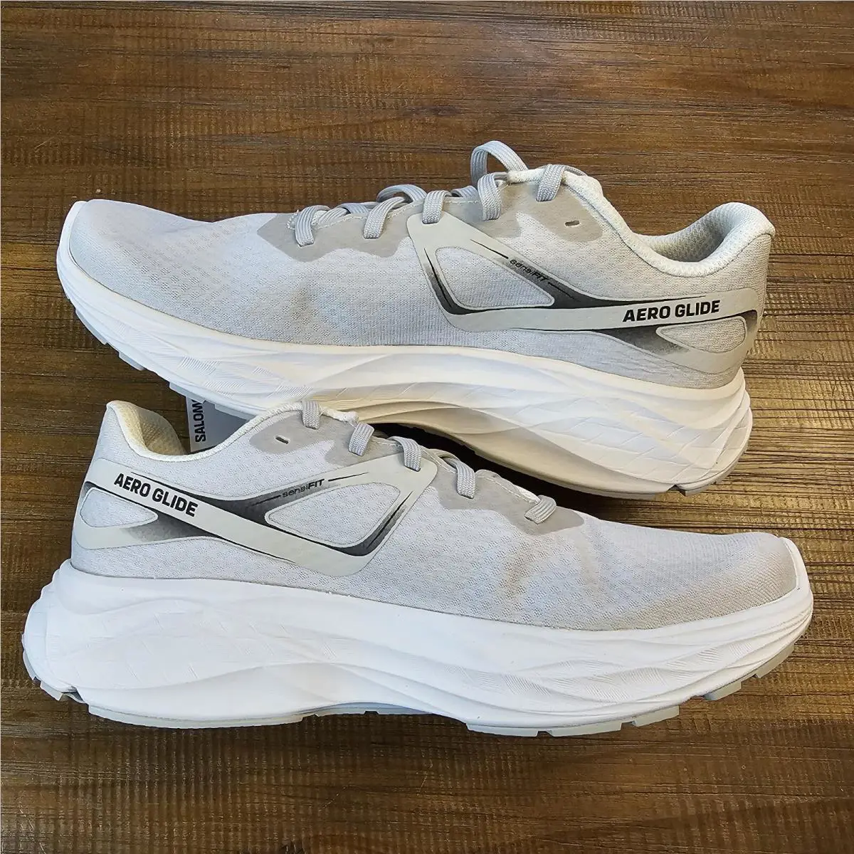 Salomon shoes - Salomon Aero Glide - Aero Glide - Vanilla/White/Lunar Rock 2