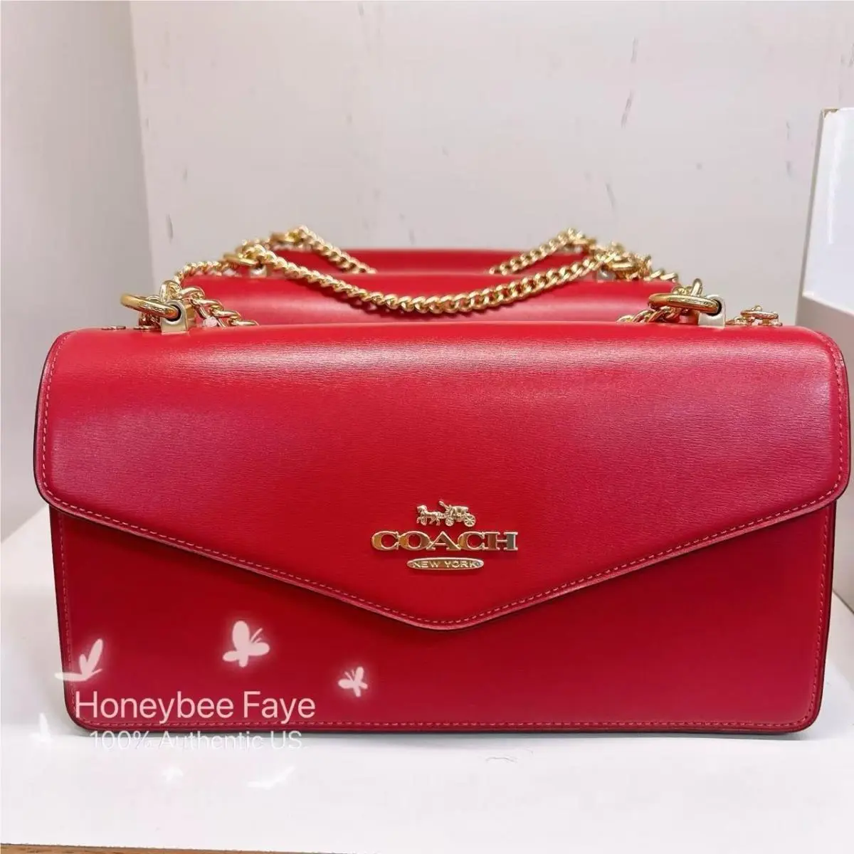 Coach Klare Envelope Crossbody Bag with Leopard Print CCD02/CBI99
