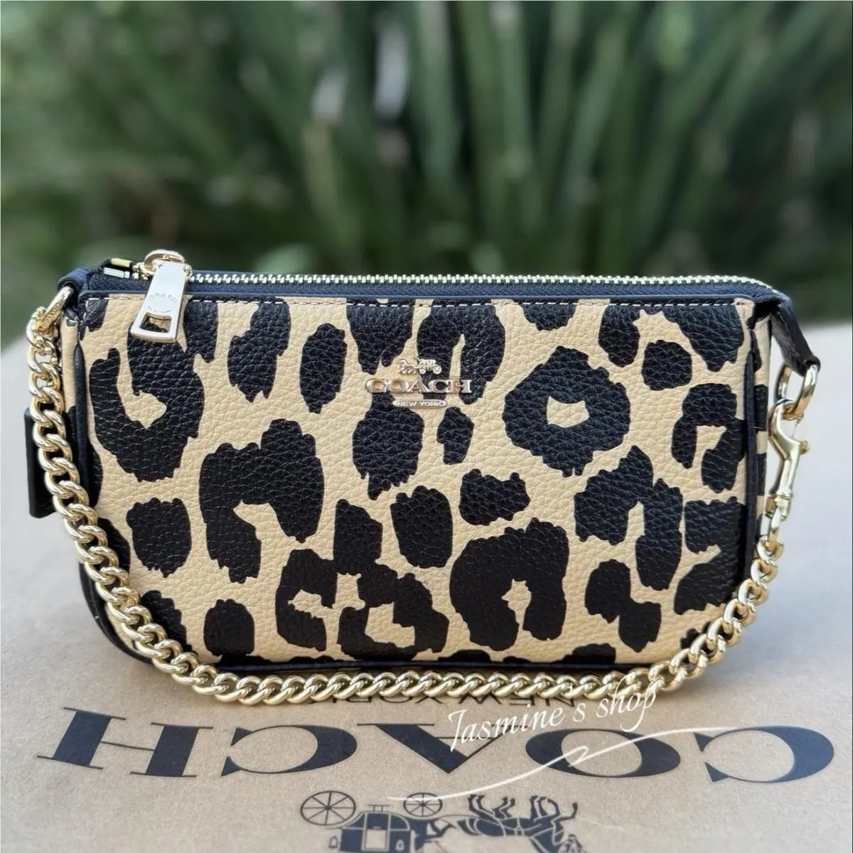 Coach Nolita 19 with Leopard Print Cbm66