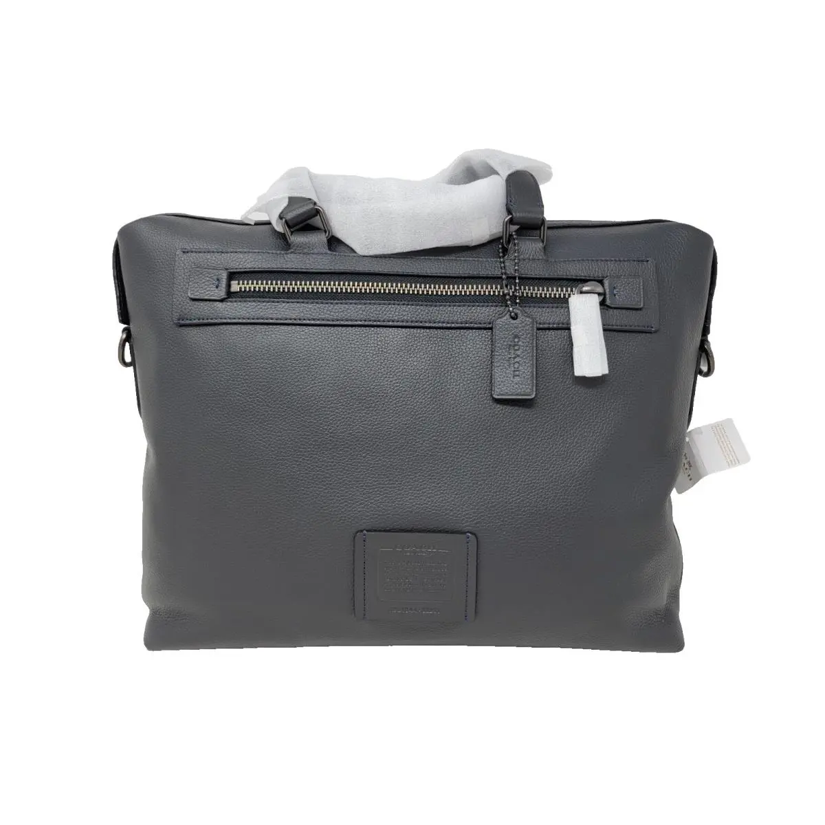 Coach Academy Holdall Midnight Blue Pebbled Leather Briefcase Bag 32251