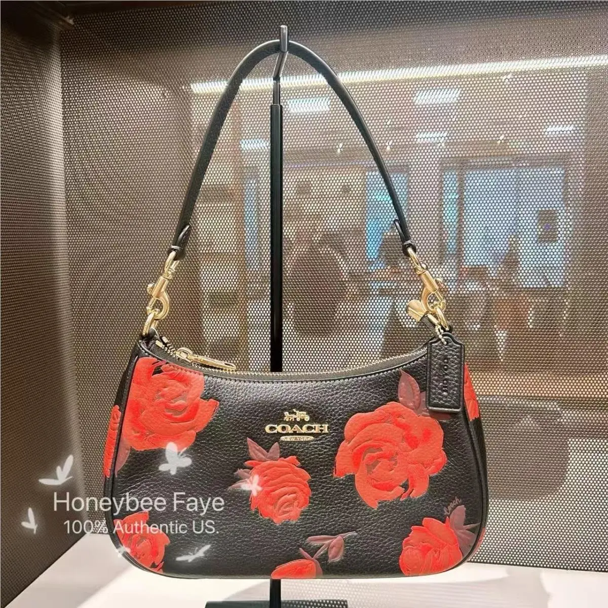 Coach Teri Shoulder Bag with Floral Print CCE28