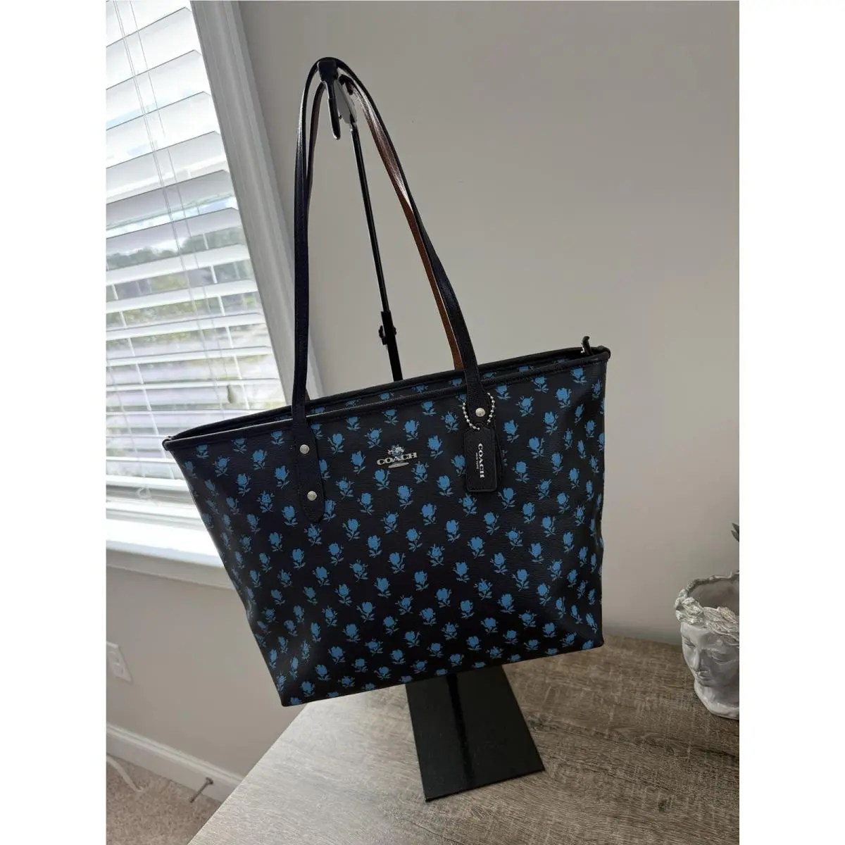 Coach City Zip Tote IN Badlands Floral Print Coated Canvas F38161