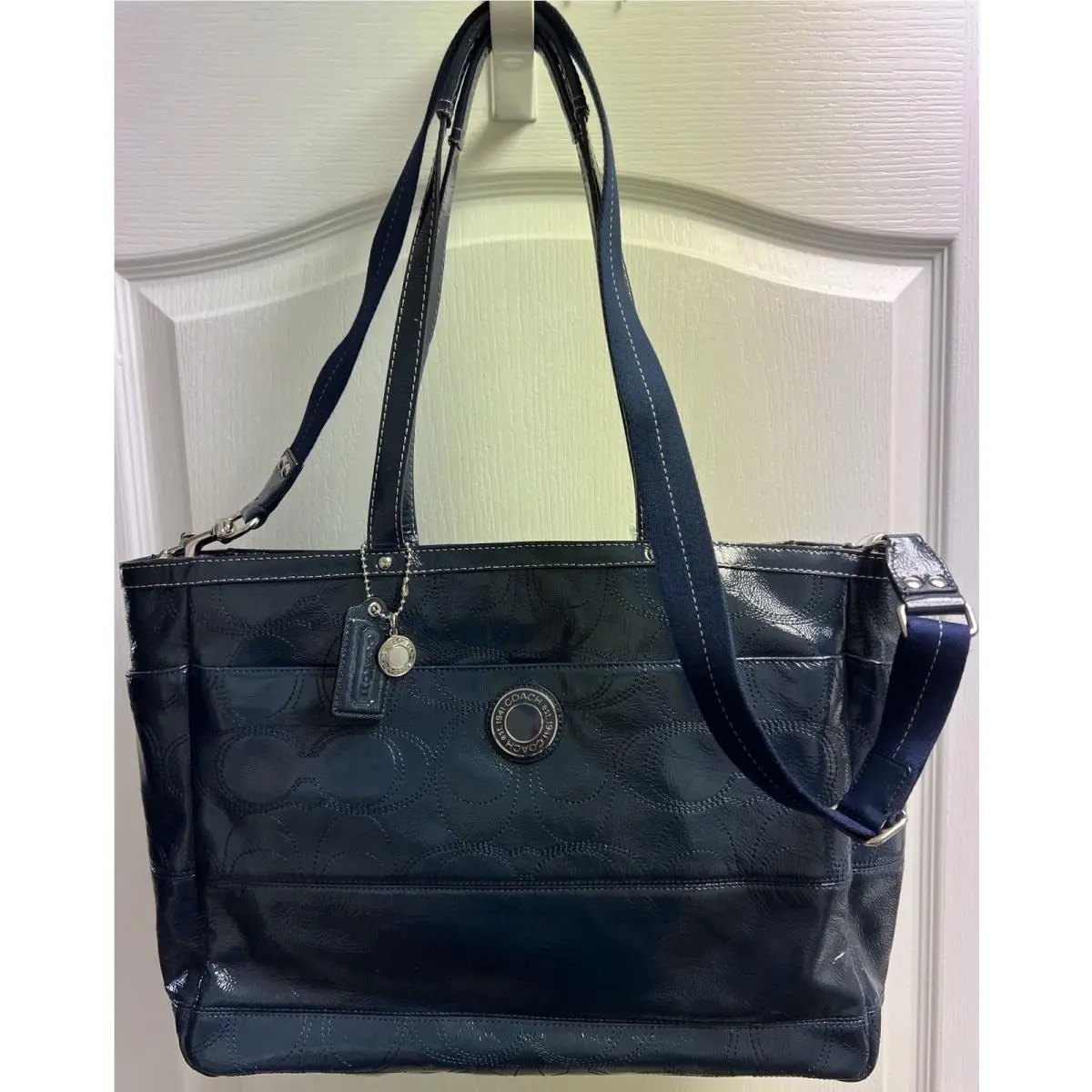 Coach Multifunction XL Tote Bag Diaper Bag Blue