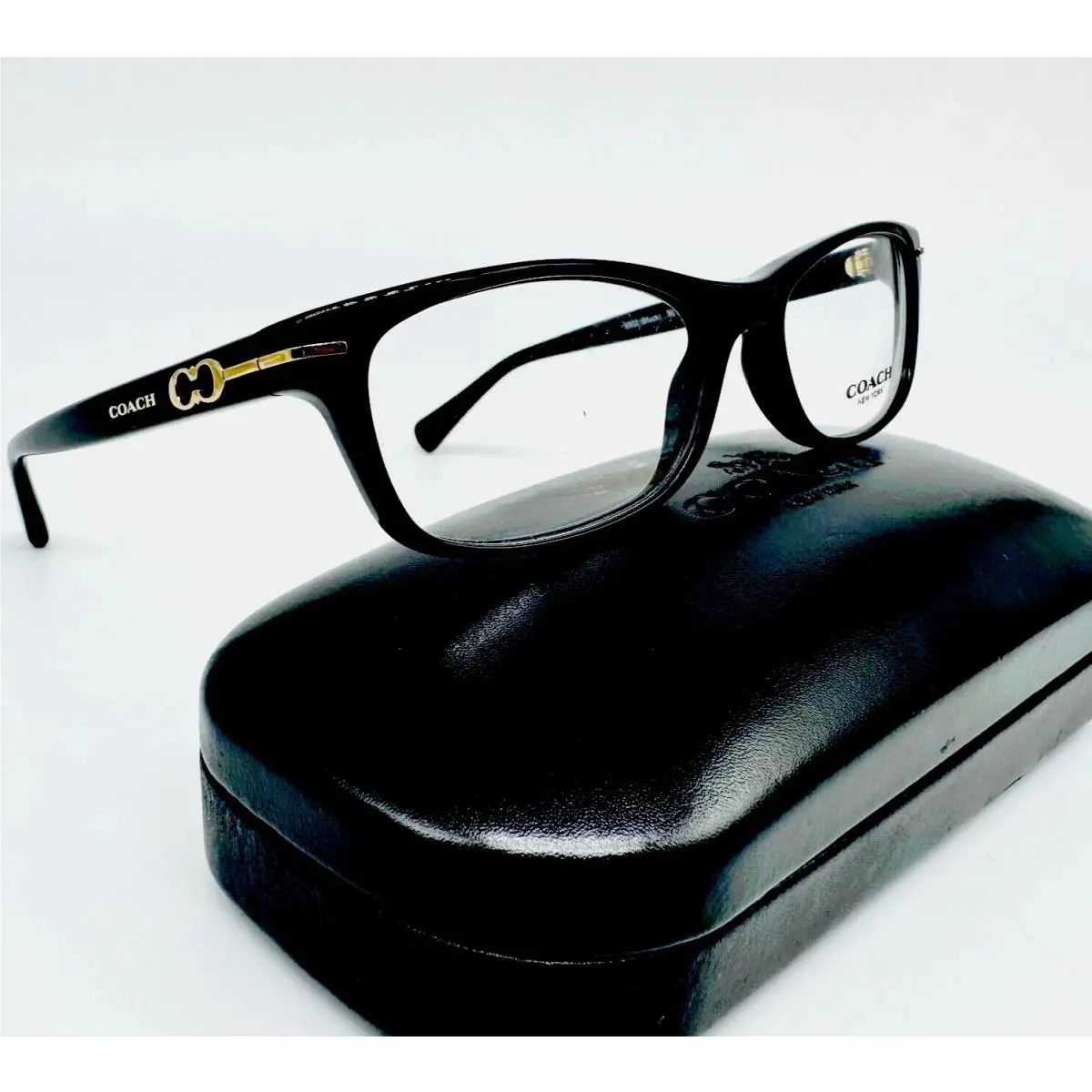 Coach HC 6054 / 5002 Elise Black 50-16-135mm Women`s Acetate Eyeglasses w Case