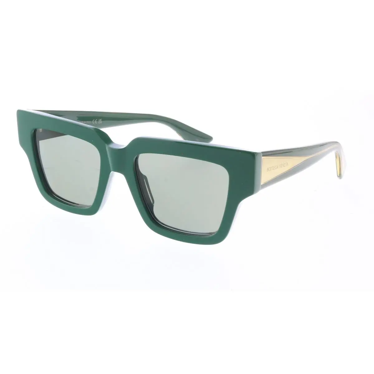 Bottega Veneta BV1276S-003 Luxury Green Square Sunglasses – Bold