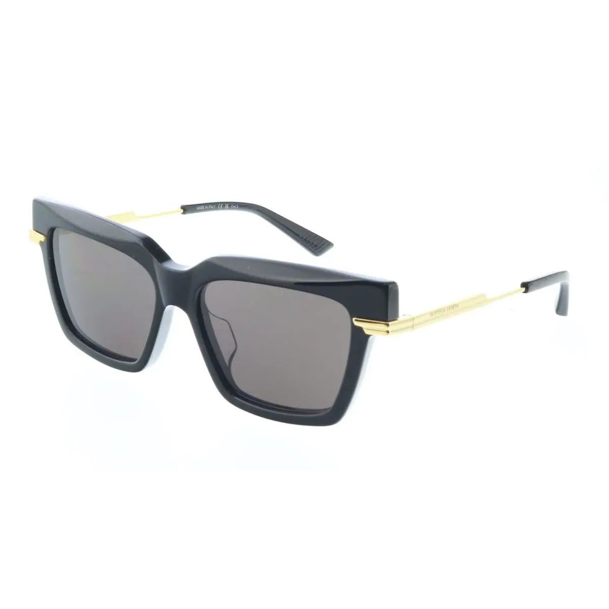 Bottega Veneta BV1242S-001 Black Oversized Square Sunglasses