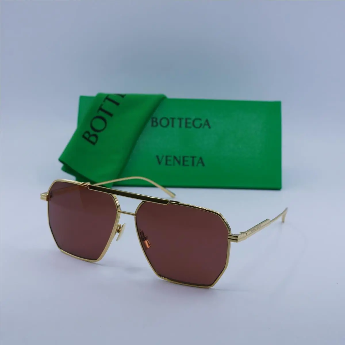 Bottega Veneta BV1012S 005 Gold/brown 60-13-145 Sunglasses