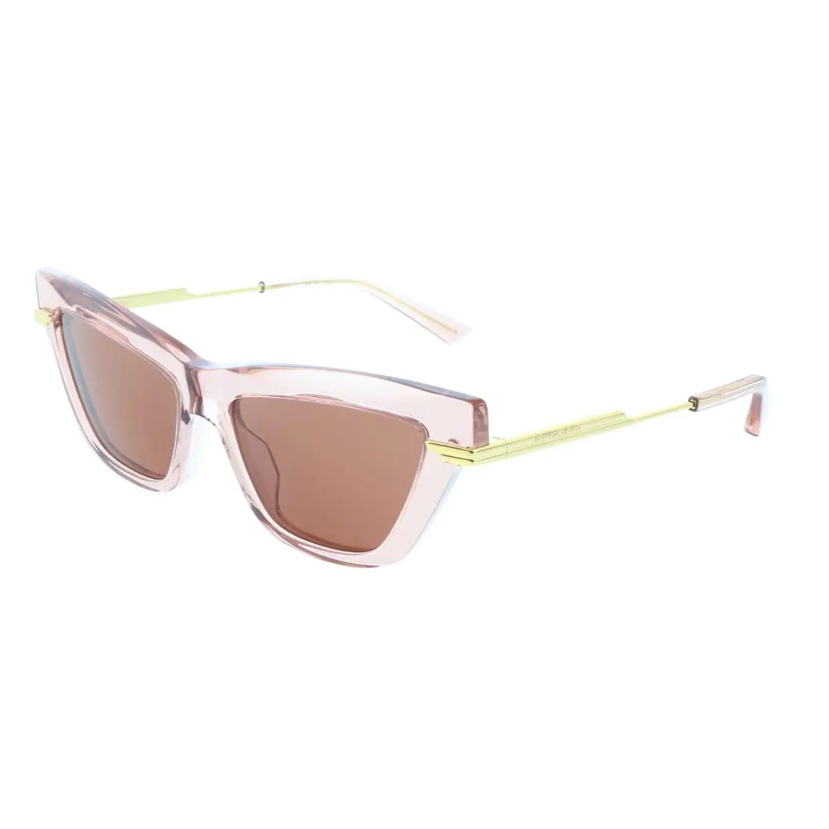 Bottega Veneta BV1241S-006 Pink Transparent Cat-eye Sunglasses