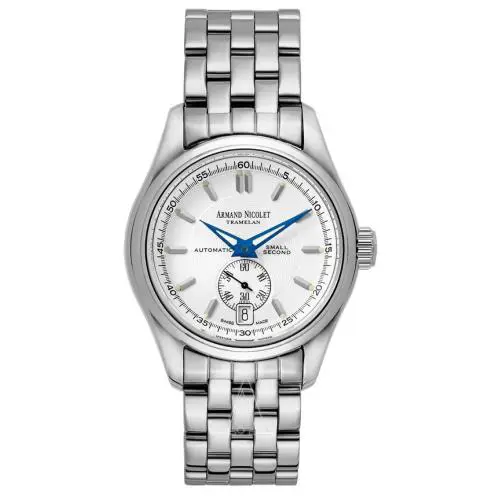 Armand Nicolet Tramelan Hunter Small Second Silver Men`s Watch 9045A-1-AG-M9060