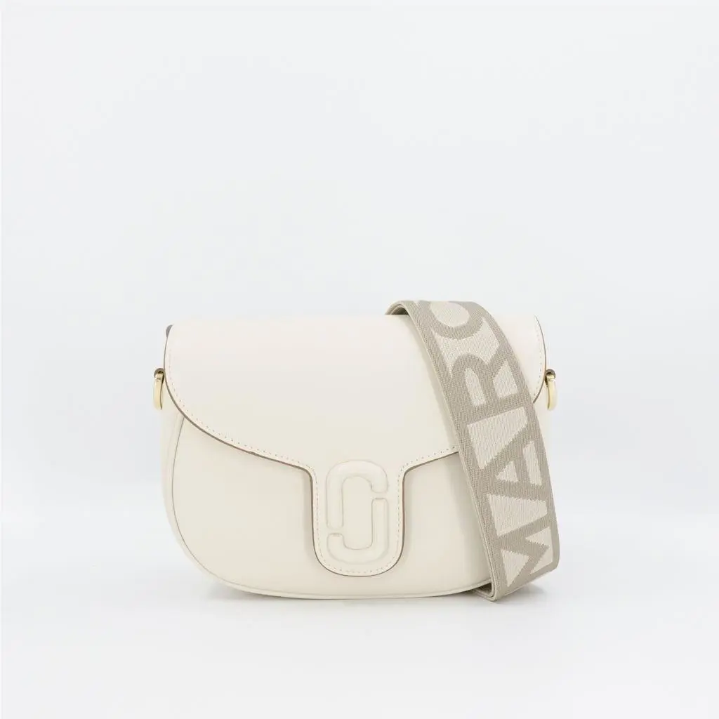 Marc Jacobs Women`s The J Marc Saddle Crossbody Bag White OS