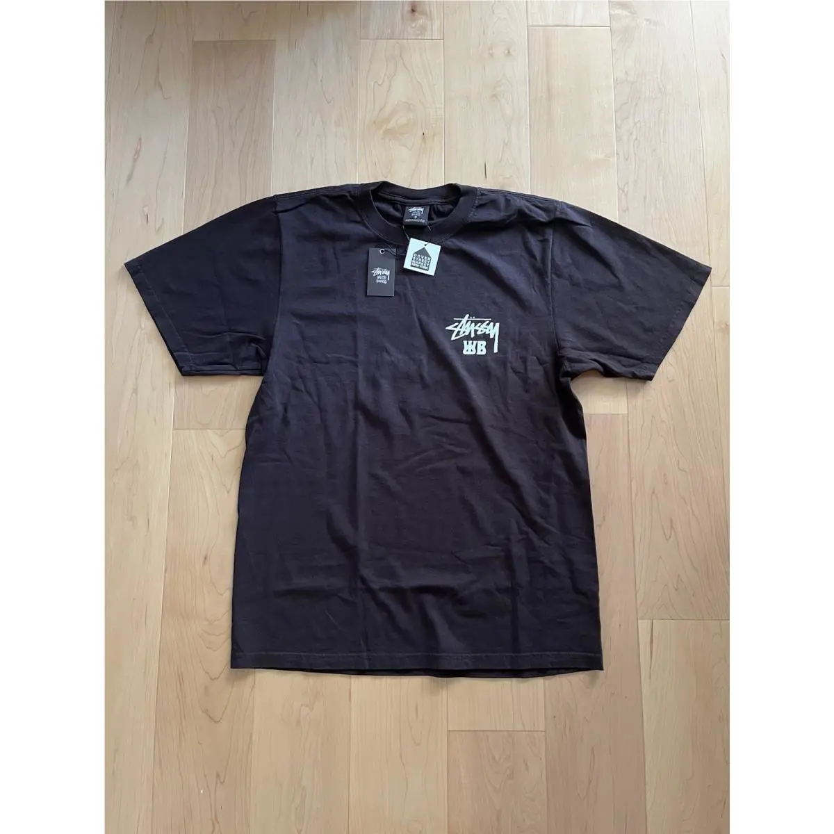 Stussy x Wales Bonner Ocean Song T-shirt Brown Size Small IN Hand