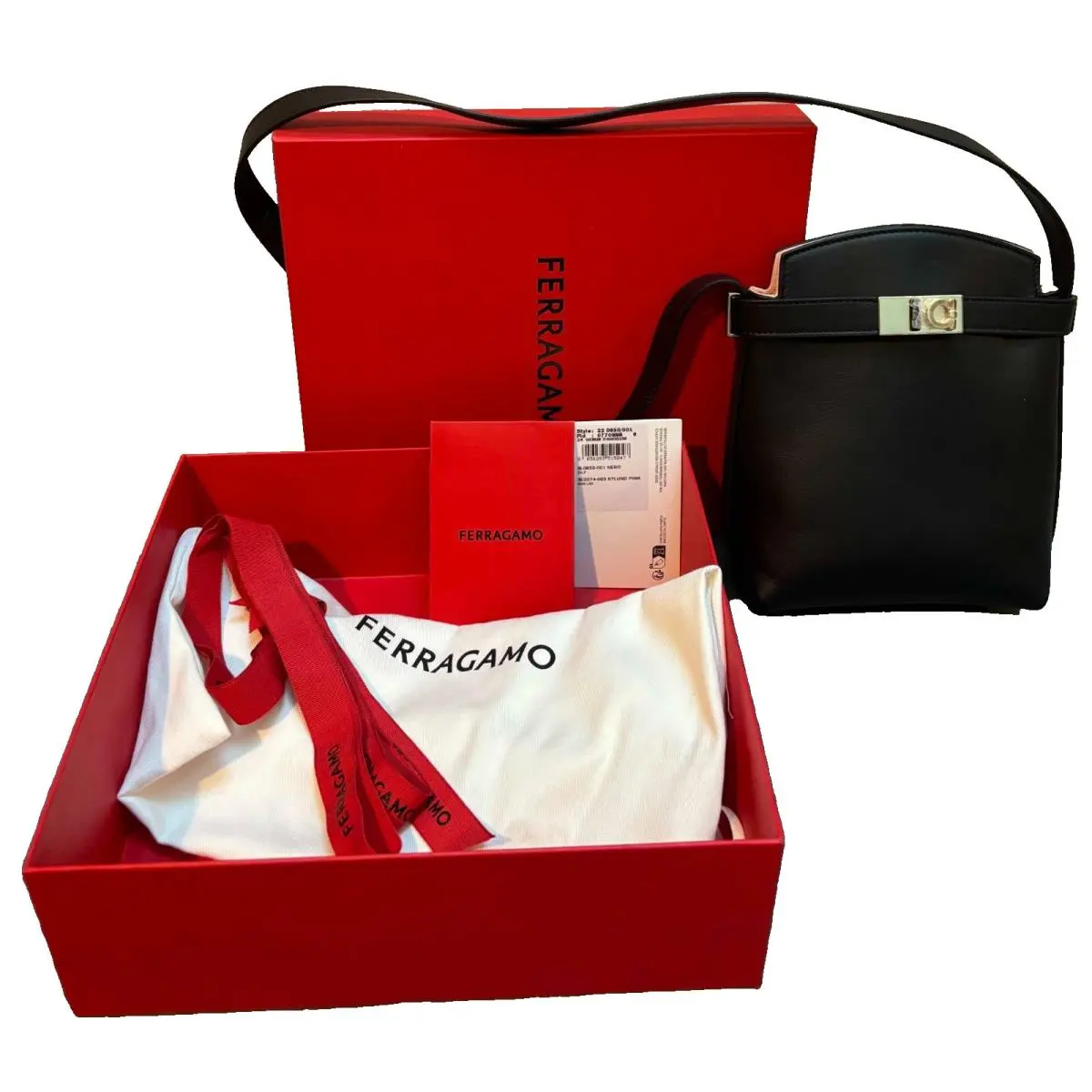 Salvatore Ferragamo Hug Two-tone Mini Shoulder Bag/smartphone Holder