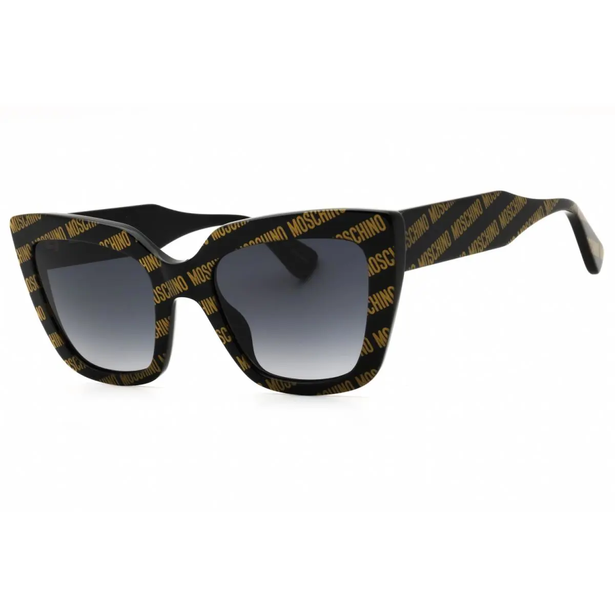 Moschino MOS148/S 07RM 9O Sunglasses Black Frame Gray Lenses 51mm - Frame: Black, Lens: Gray