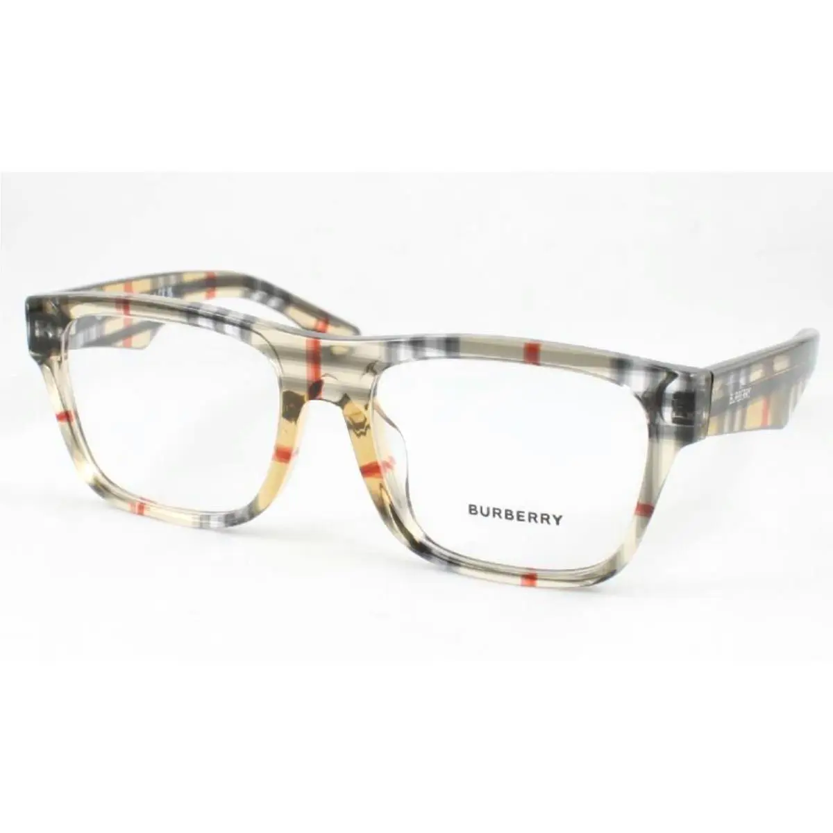 Burberry Eyeglasses B 2411 4122 53-18 145 Vintage Check Rectangular Frames