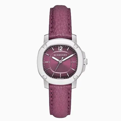 Burberry Brit The Britain BBY1715 Stainless Steel Purple Strap 34MM Dial - Dial: Purple, Band: Purple, Bezel: Silver