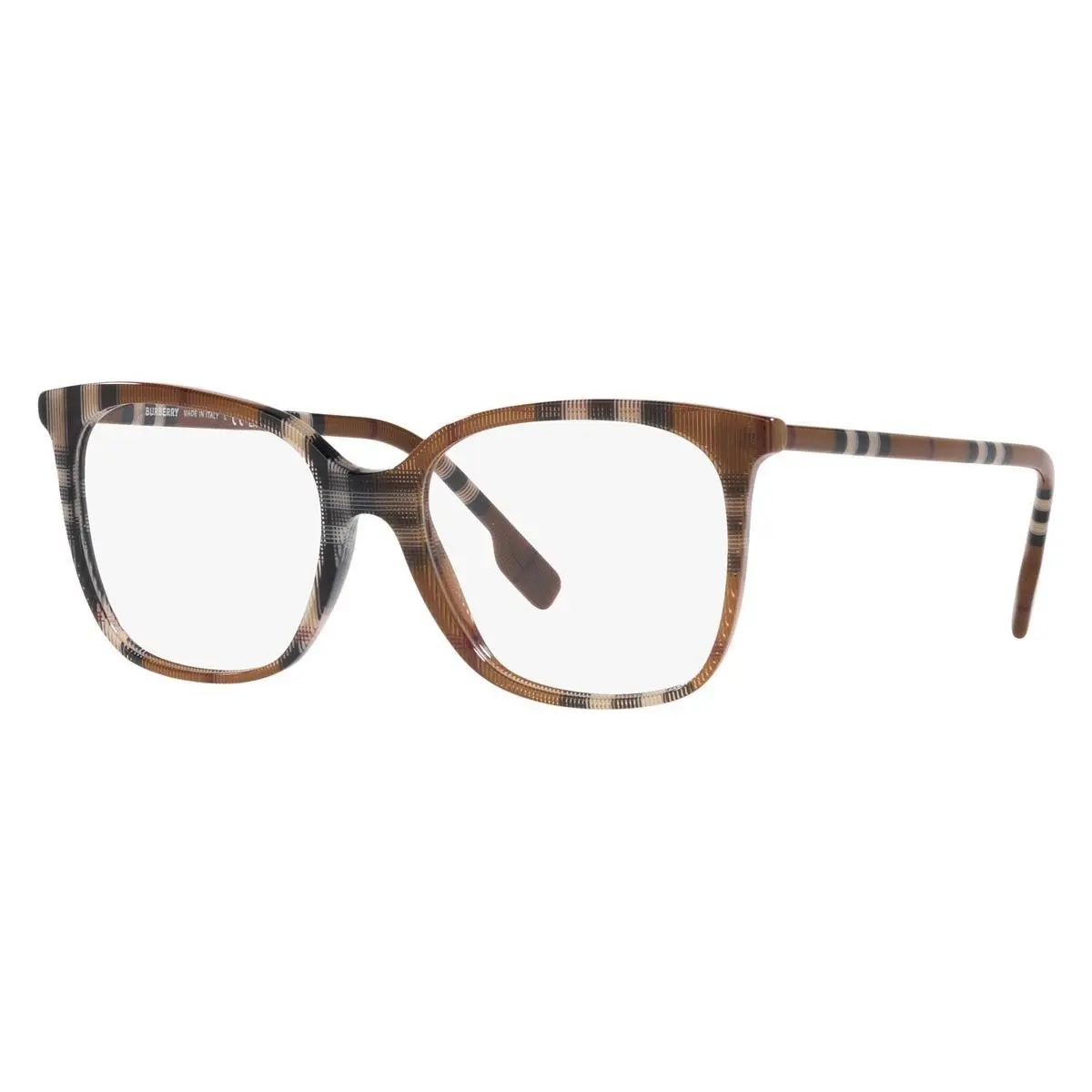 New-burberry Women`s Eyeglasses BE2367 3966 Louise Check Brown 54mm