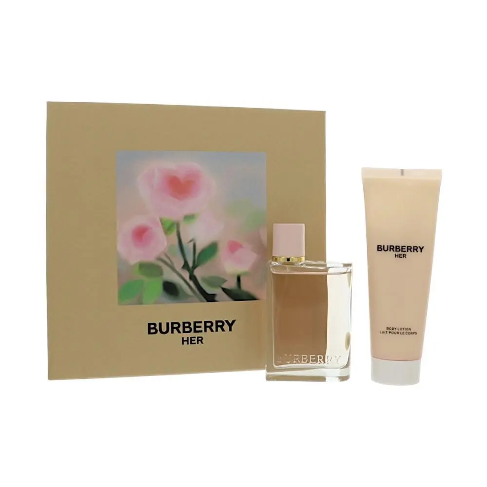 Burberry Her by Burberry Gift Set For Women 2 Piece Gift Set - 3.4 Oz Eau De