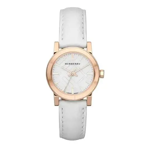 Burberry BU9209 The City Check Dial 26mm Steel Rose Tone Swiss Watch