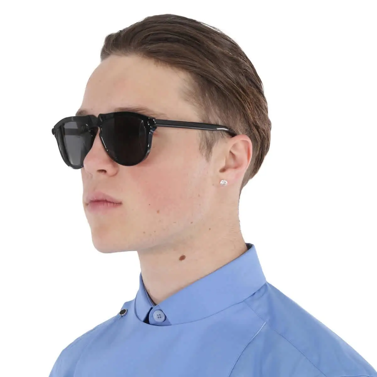 Burberry Dark Grey Pilot Men`s Sunglasses BE4417U 300187 58 BE4417U 300187 58