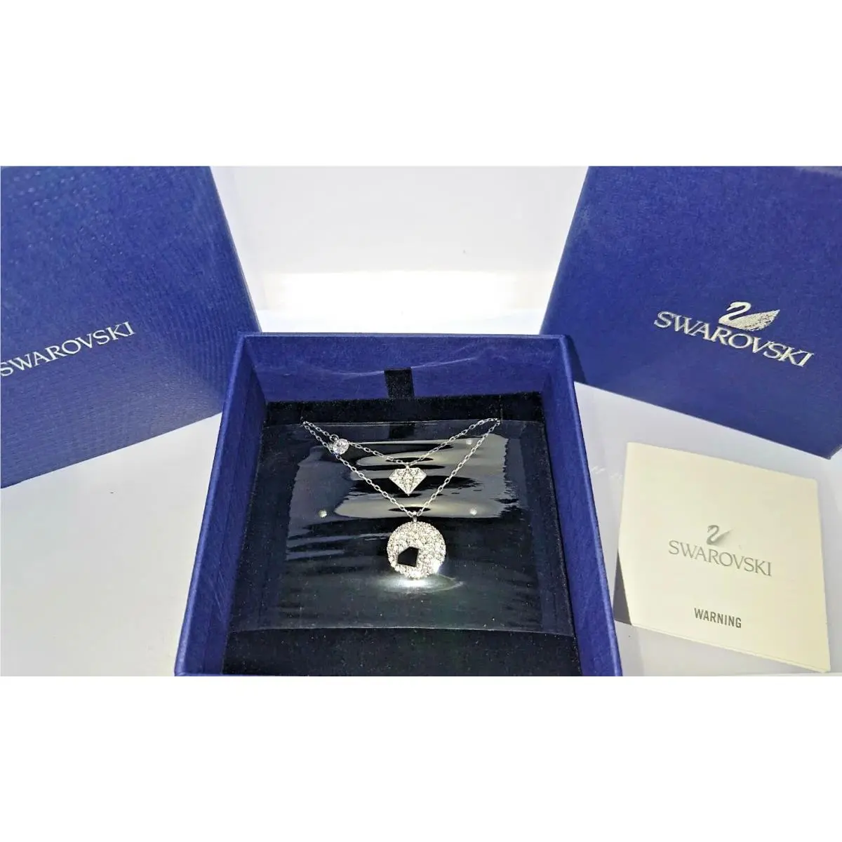 Pendant Diamond Shaped Set Of Two Necklaces by Swarovski